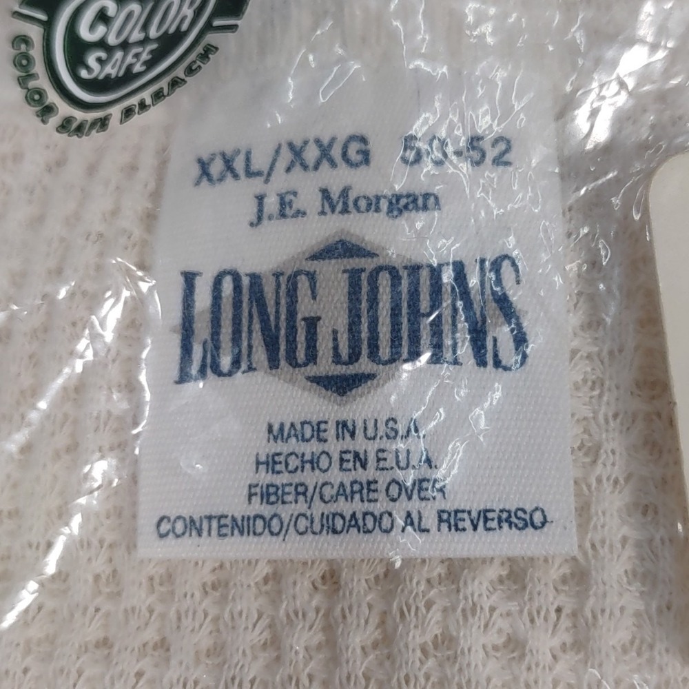 J.E. Morgan Mens Original Long Johns Thermals LONG SLEEVE SHIRT Size XXL NEW NOS - Picture 2 of 5